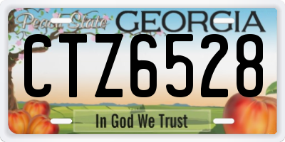 GA license plate CTZ6528