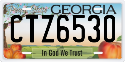 GA license plate CTZ6530