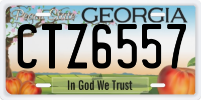 GA license plate CTZ6557