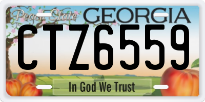 GA license plate CTZ6559