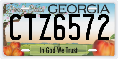 GA license plate CTZ6572