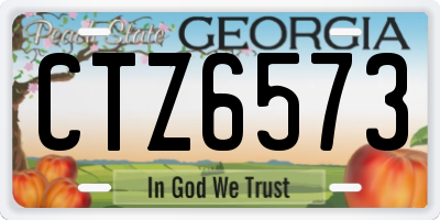 GA license plate CTZ6573