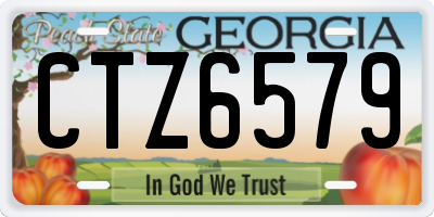 GA license plate CTZ6579