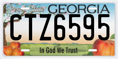 GA license plate CTZ6595