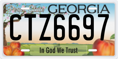 GA license plate CTZ6697