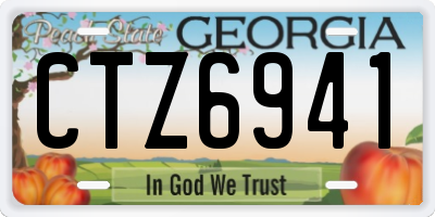 GA license plate CTZ6941