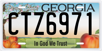 GA license plate CTZ6971