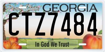 GA license plate CTZ7484
