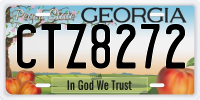 GA license plate CTZ8272