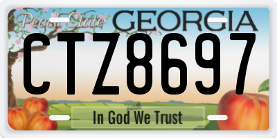 GA license plate CTZ8697