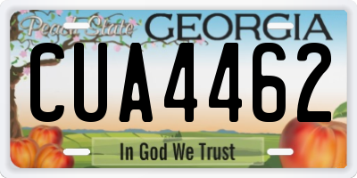 GA license plate CUA4462