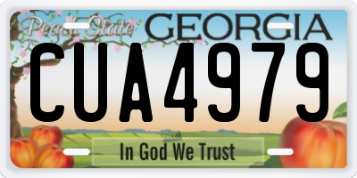 GA license plate CUA4979