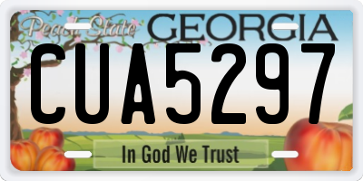 GA license plate CUA5297