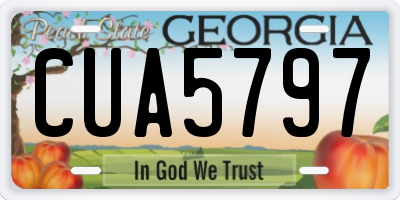 GA license plate CUA5797