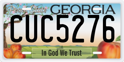 GA license plate CUC5276