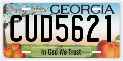 GA license plate CUD5621