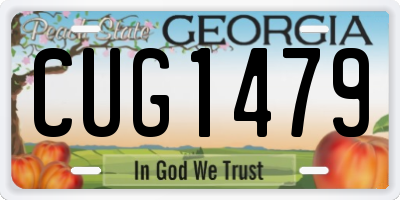 GA license plate CUG1479