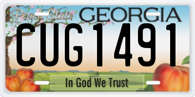 GA license plate CUG1491