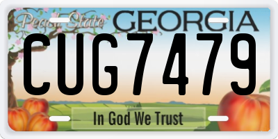 GA license plate CUG7479