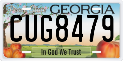 GA license plate CUG8479