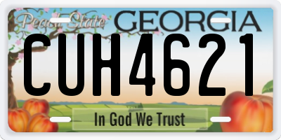 GA license plate CUH4621