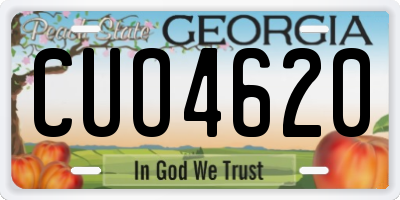 GA license plate CUO4620