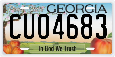 GA license plate CUO4683