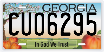 GA license plate CUO6295