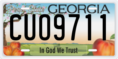 GA license plate CUO9711