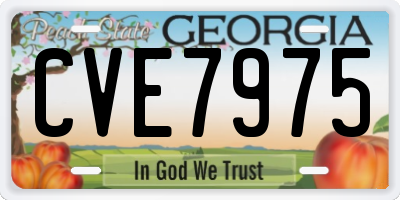 GA license plate CVE7975