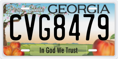 GA license plate CVG8479