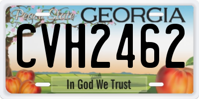GA license plate CVH2462