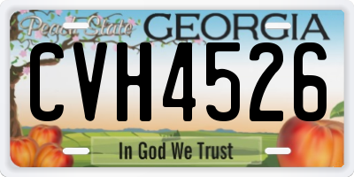 GA license plate CVH4526