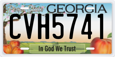 GA license plate CVH5741