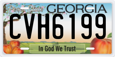 GA license plate CVH6199