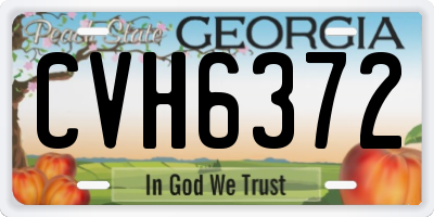 GA license plate CVH6372