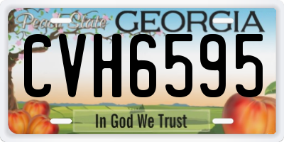 GA license plate CVH6595