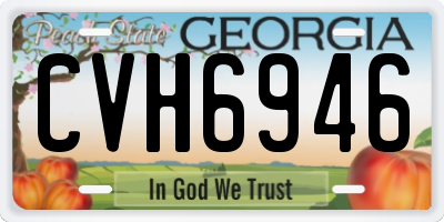 GA license plate CVH6946