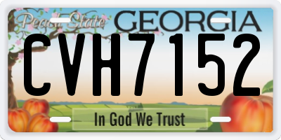 GA license plate CVH7152