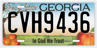 GA license plate CVH9436
