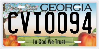 GA license plate CVI0094
