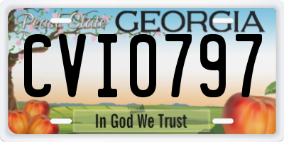GA license plate CVI0797
