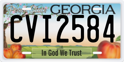GA license plate CVI2584
