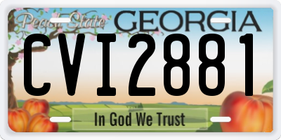 GA license plate CVI2881