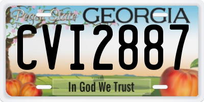 GA license plate CVI2887