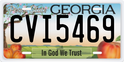 GA license plate CVI5469