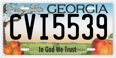 GA license plate CVI5539