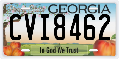 GA license plate CVI8462
