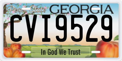 GA license plate CVI9529