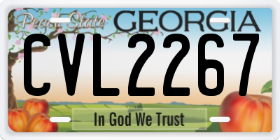 GA license plate CVL2267